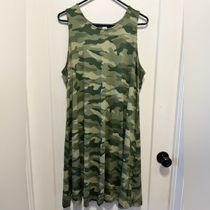 Camouflage tshirt dress